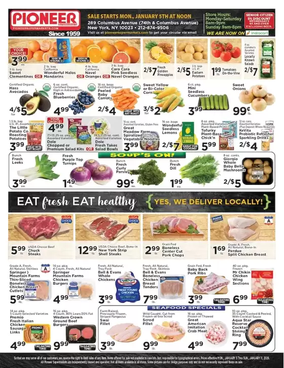 Pioneer Supermarkets catalogue in San Jose CA | Pioneer Supermarkets weekly ad | 2026-01-05T00:00:00.000Z - 2026-01-11T00:00:00.000Z