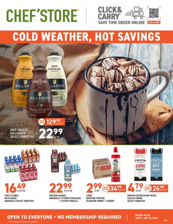 Chef'Store catalogue | Great discounts on selected products | 2026-01-05T00:00:00.000Z - 2026-01-18T00:00:00.000Z