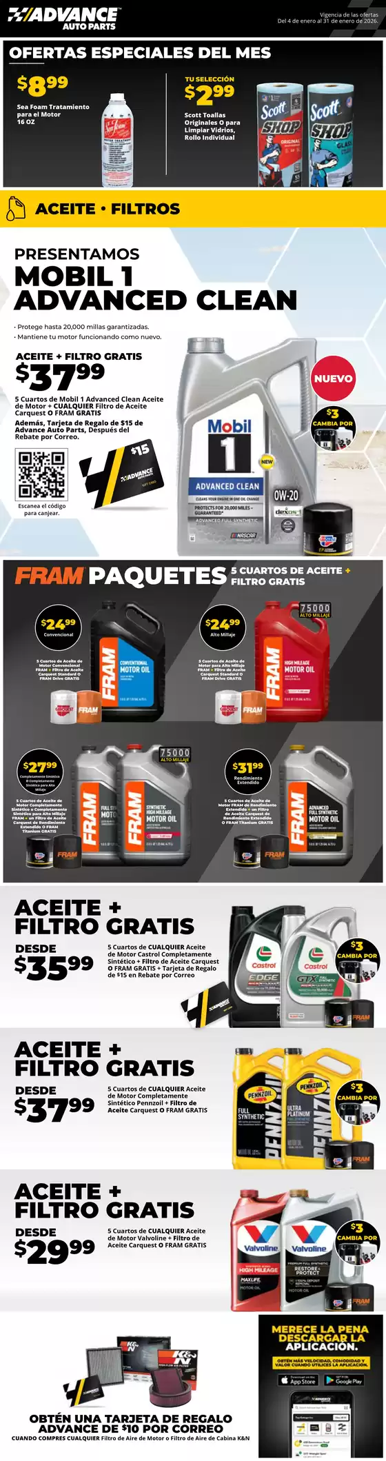 Advance Auto Parts catalogue in Downey CA | ATV DIY PROMO 21801063 Period1JANDIGITALFLYER es us3 | 2026-01-04T00:00:00.000Z - 2026-01-31T00:00:00.000Z