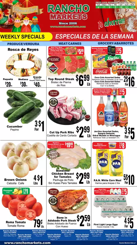 Rancho Markets catalogue in Merchantville NJ | Rancho Markets weekly ad | 2026-01-06T00:00:00.000Z - 2026-01-12T00:00:00.000Z