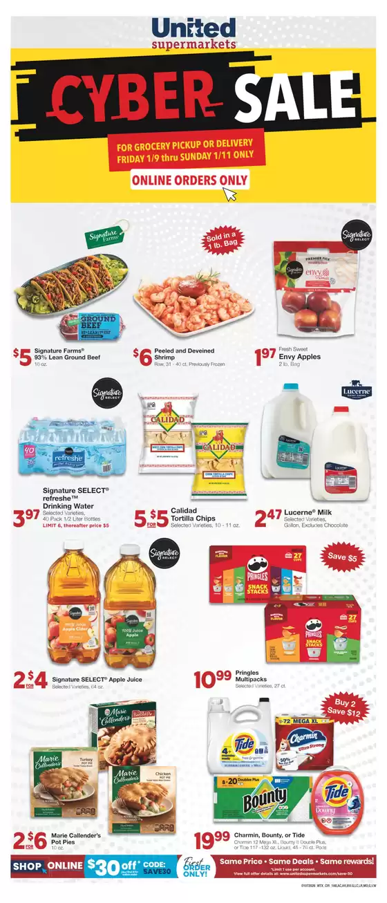 United Supermarkets catalogue in Merchantville NJ | Cyber Sale | 2026-01-06T00:00:00.000Z - 2026-01-13T00:00:00.000Z