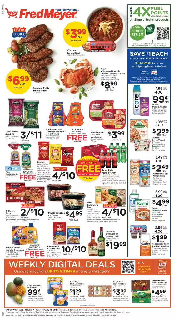 Fred Meyer catalogue in Cherry Hill NJ | Top offers for all bargain hunters | 2026-01-07T00:00:00.000Z - 2026-01-13T00:00:00.000Z