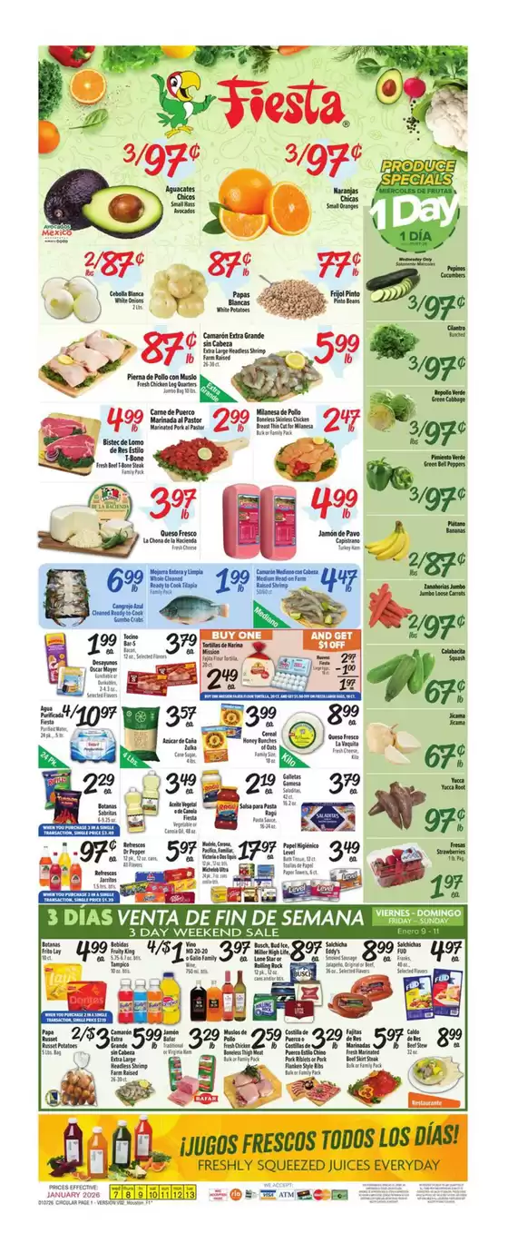 Fiesta Mart catalogue in Houston TX | Weekly Ad | 2026-01-07T00:00:00.000Z - 2026-01-13T00:00:00.000Z
