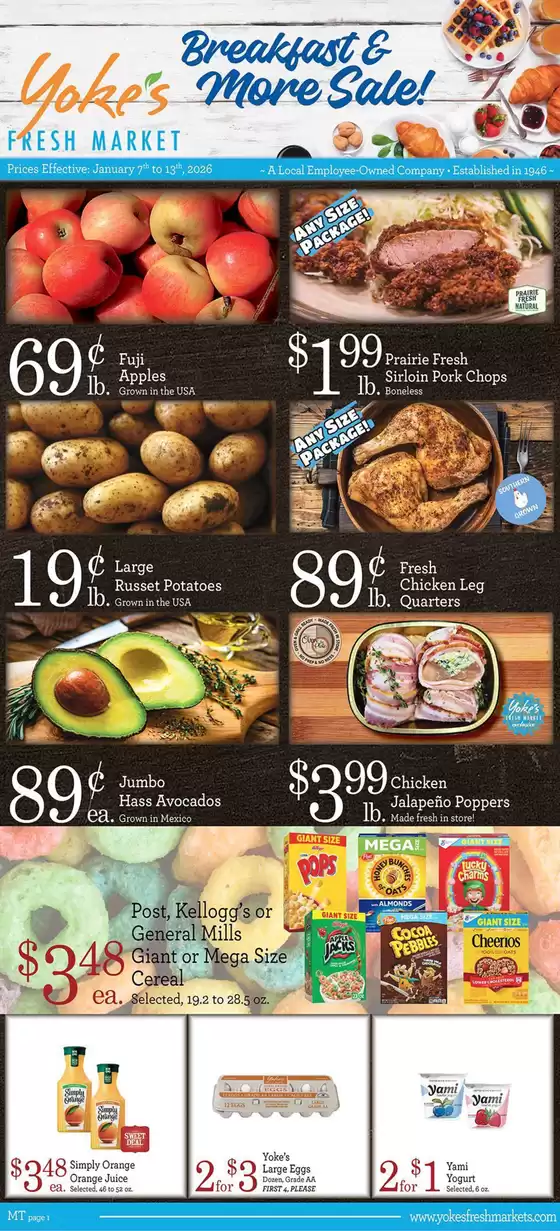 Yoke's Fresh Market  catalogue | Top offers for smart savers | 2026-01-07T00:00:00.000Z - 2026-01-13T00:00:00.000Z