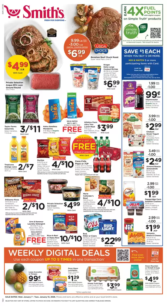 Smith's catalogue | Discounts and promotions | 2026-01-07T00:00:00.000Z - 2026-01-13T00:00:00.000Z