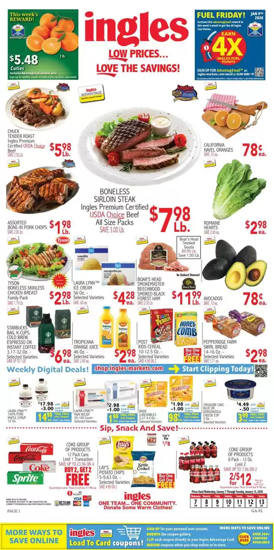 Ingles Markets catalogue in Pontiac MI | Current bargains and offers | 2026-01-07T00:00:00.000Z - 2026-01-13T00:00:00.000Z