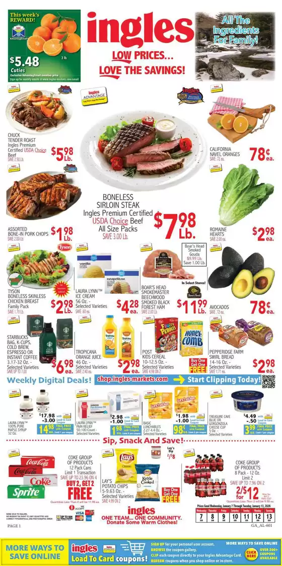 Ingles Markets catalogue in Pontiac MI | Ingles Markets weekly ad | 2026-01-07T00:00:00.000Z - 2026-01-13T00:00:00.000Z