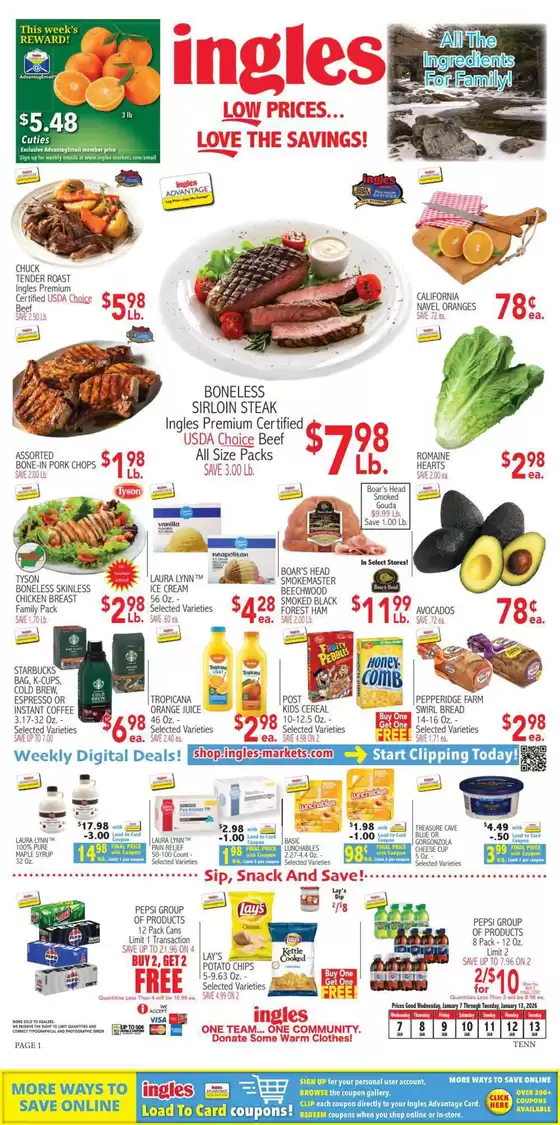 Ingles Markets catalogue in Pontiac MI | Wide range of offers | 2026-01-07T00:00:00.000Z - 2026-01-13T00:00:00.000Z