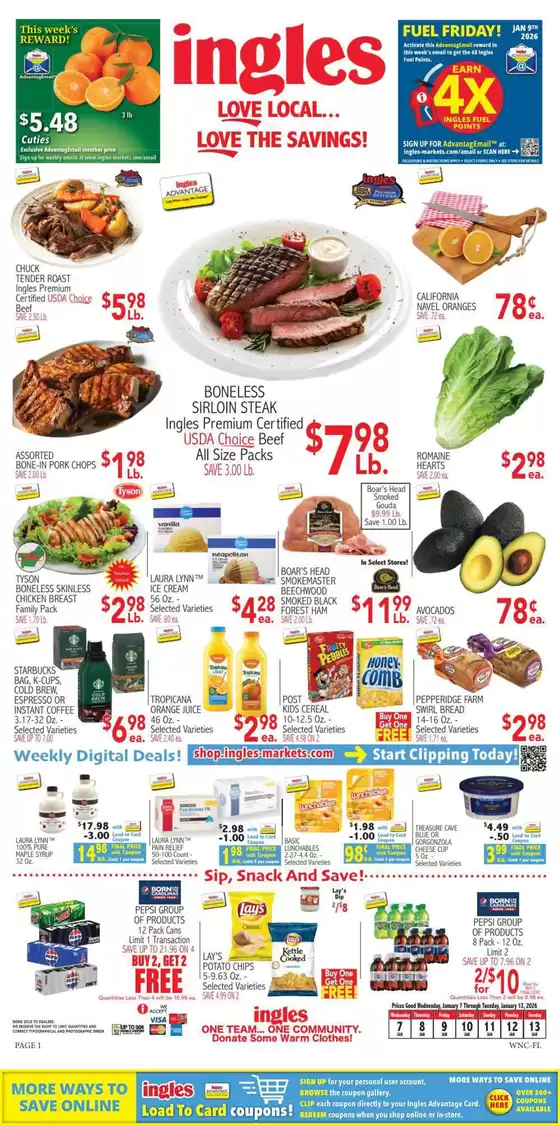 Ingles Markets catalogue in Pontiac MI | Current special promotions | 2026-01-07T00:00:00.000Z - 2026-01-13T00:00:00.000Z