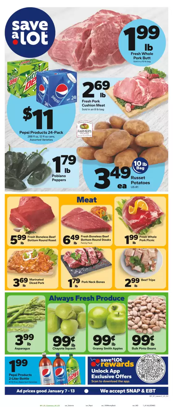 Save a Lot catalogue in Dallas TX | Top deals for all customers | 2026-01-07T00:00:00.000Z - 2026-01-13T00:00:00.000Z