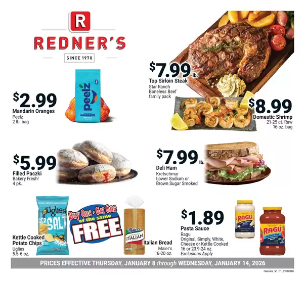 Redner's Warehouse catalogue | On Sale January_08_S13 | 2026-01-08T00:00:00.000Z - 2026-01-14T00:00:00.000Z