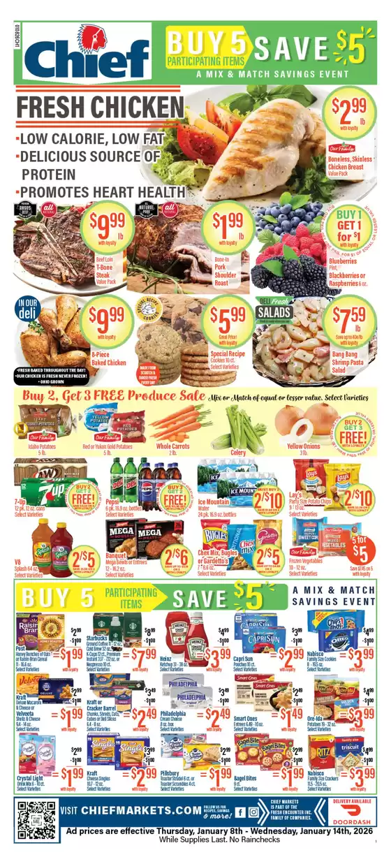 Chief Supermarket catalogue in Gaithersburg MD | Chief Supermarket weekly ad | 2026-01-08T00:00:00.000Z - 2026-01-14T00:00:00.000Z