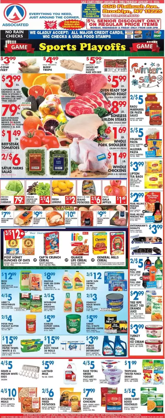 Associated catalogue in Bayonne NJ | Wide range of offers | 2026-01-09T00:00:00.000Z - 2026-01-15T00:00:00.000Z