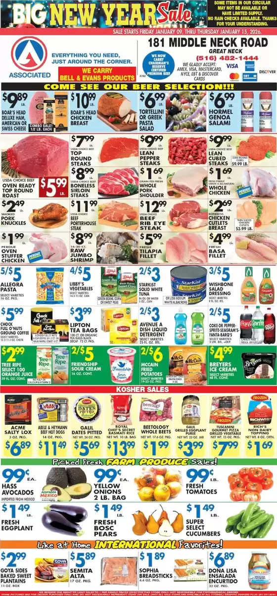 Associated catalogue in Glendale NY | Exclusive deals and bargains | 2026-01-09T00:00:00.000Z - 2026-01-15T00:00:00.000Z