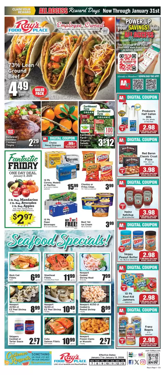 Ray's Food catalogue in Southington CT | Rays Food weekly ad | 2026-01-07T00:00:00.000Z - 2026-01-13T00:00:00.000Z
