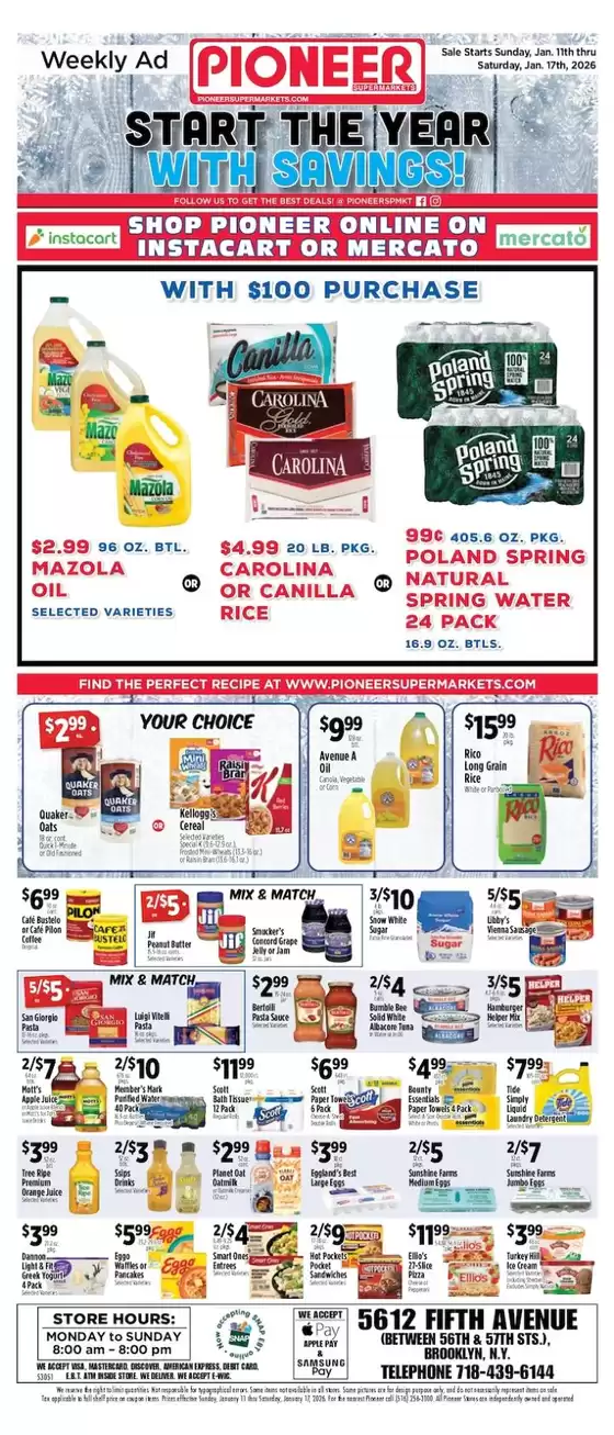 Pioneer Supermarkets catalogue in Spanaway WA | New offers to discover | 2026-01-11T00:00:00.000Z - 2026-01-17T00:00:00.000Z