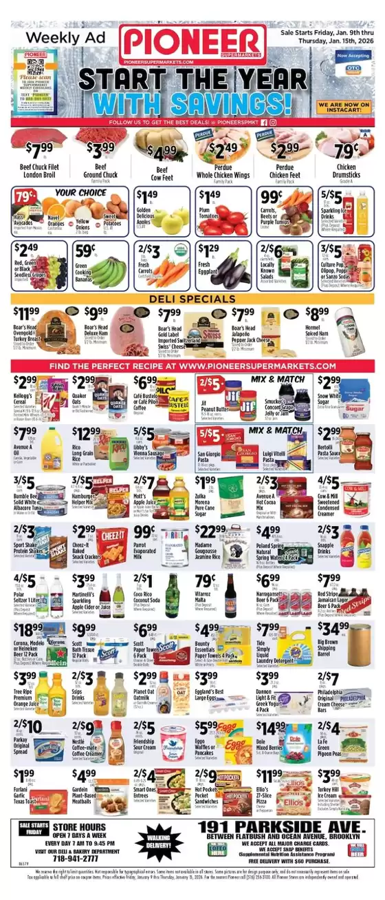 Pioneer Supermarkets catalogue in Spanaway WA | Current special promotions | 2026-01-09T00:00:00.000Z - 2026-01-15T00:00:00.000Z