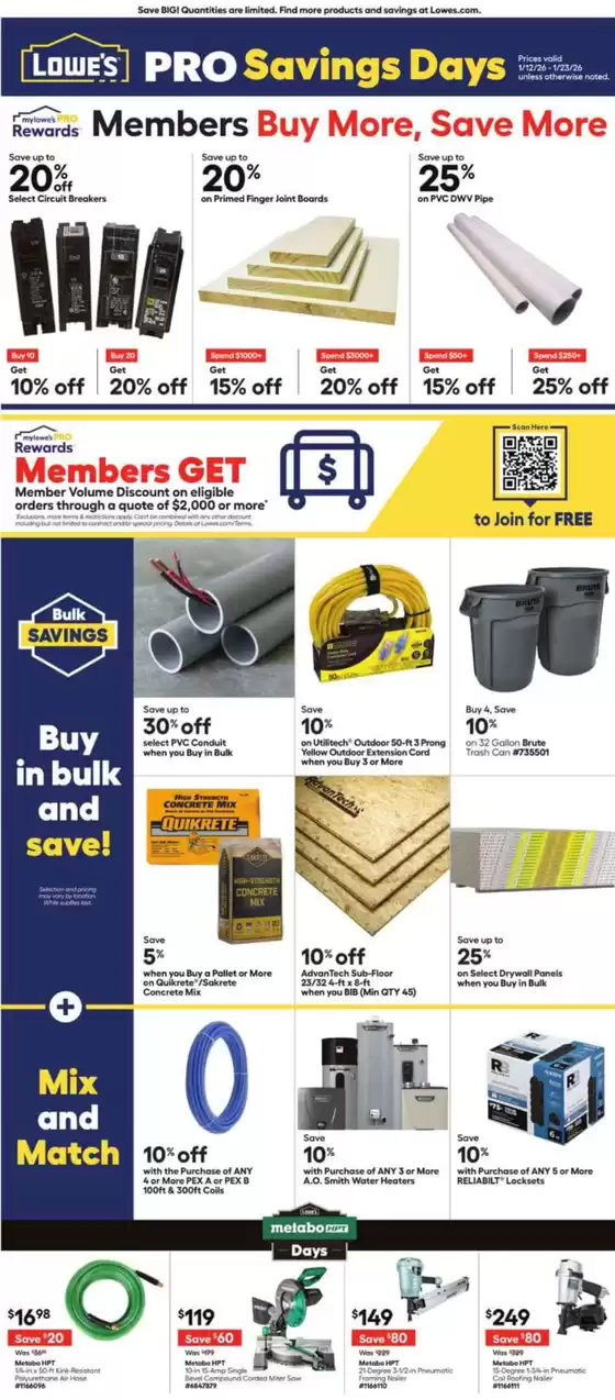 Lowe's catalogue in Indian Orchard MA | Exclusive deals for our customers | 2026-01-12T00:00:00.000Z - 2026-01-23T00:00:00.000Z
