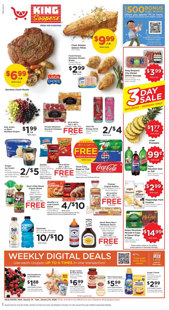 King Soopers catalogue | Our best bargains | 2026-01-14T00:00:00.000Z - 2026-01-20T00:00:00.000Z