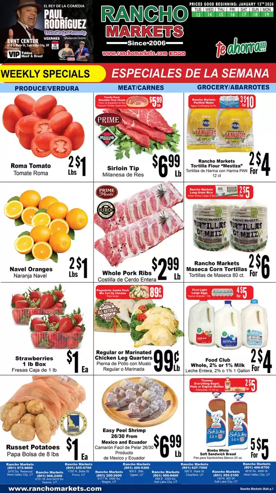 Rancho Markets catalogue in Woodbridge VA | Rancho Markets weekly ad | 2026-01-13T00:00:00.000Z - 2026-01-19T00:00:00.000Z