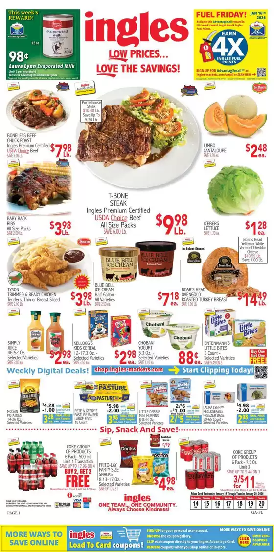 Ingles Markets catalogue in Hollister CA | Exclusive deals and bargains | 2026-01-14T00:00:00.000Z - 2026-01-20T00:00:00.000Z
