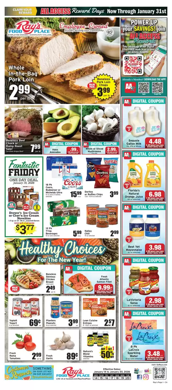 Ray's Food catalogue | Rays Food weekly ad | 2026-01-14T00:00:00.000Z - 2026-01-20T00:00:00.000Z