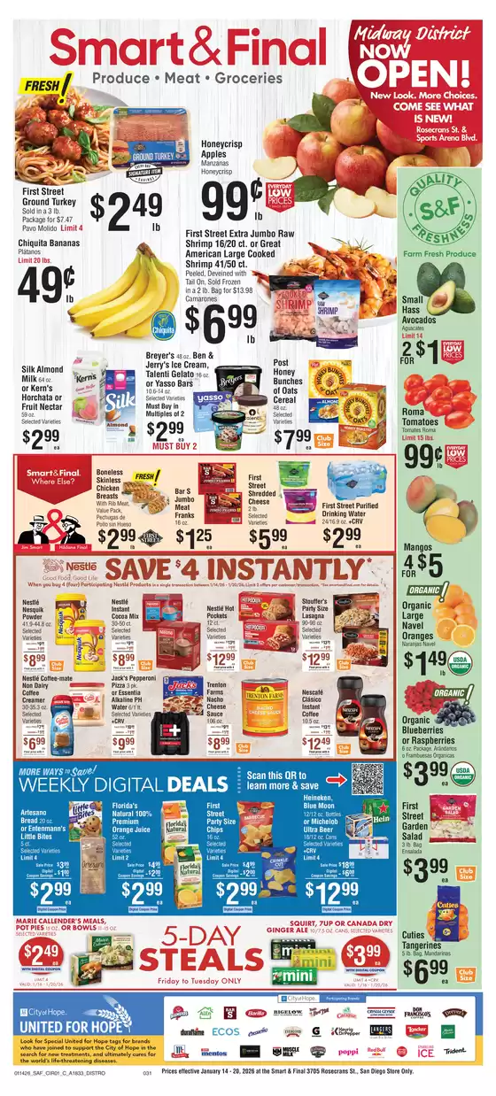 Smart & Final catalogue in La Follette TN | Great discounts on selected products | 2026-01-16T00:00:00.000Z - 2026-01-20T00:00:00.000Z