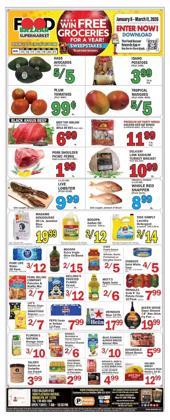 Food Bazaar catalogue in Williamsburg KY | Offers for bargain hunters | 2026-01-15T00:00:00.000Z - 2026-01-21T00:00:00.000Z