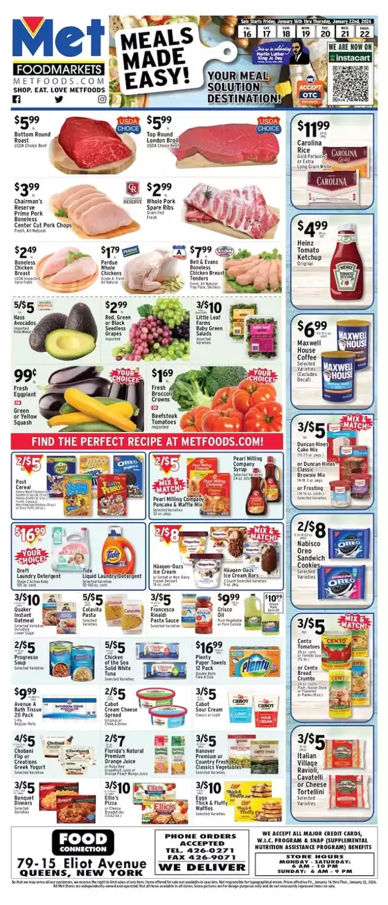 Met Foodmarkets catalogue in Williamsburg KY | Great offer for bargain hunters | 2026-01-16T00:00:00.000Z - 2026-01-22T00:00:00.000Z