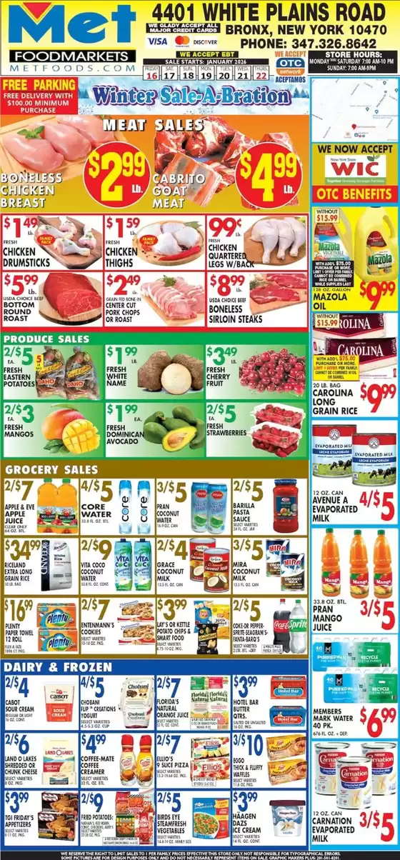 Met Foodmarkets catalogue in Williamsburg KY | Top offers for smart savers | 2026-01-16T00:00:00.000Z - 2026-01-22T00:00:00.000Z