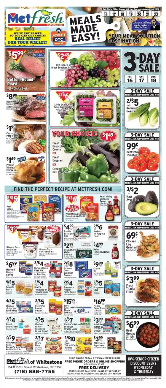 Met Foodmarkets catalogue in Williamsburg KY | Great offer for all customers | 2026-01-16T00:00:00.000Z - 2026-01-22T00:00:00.000Z