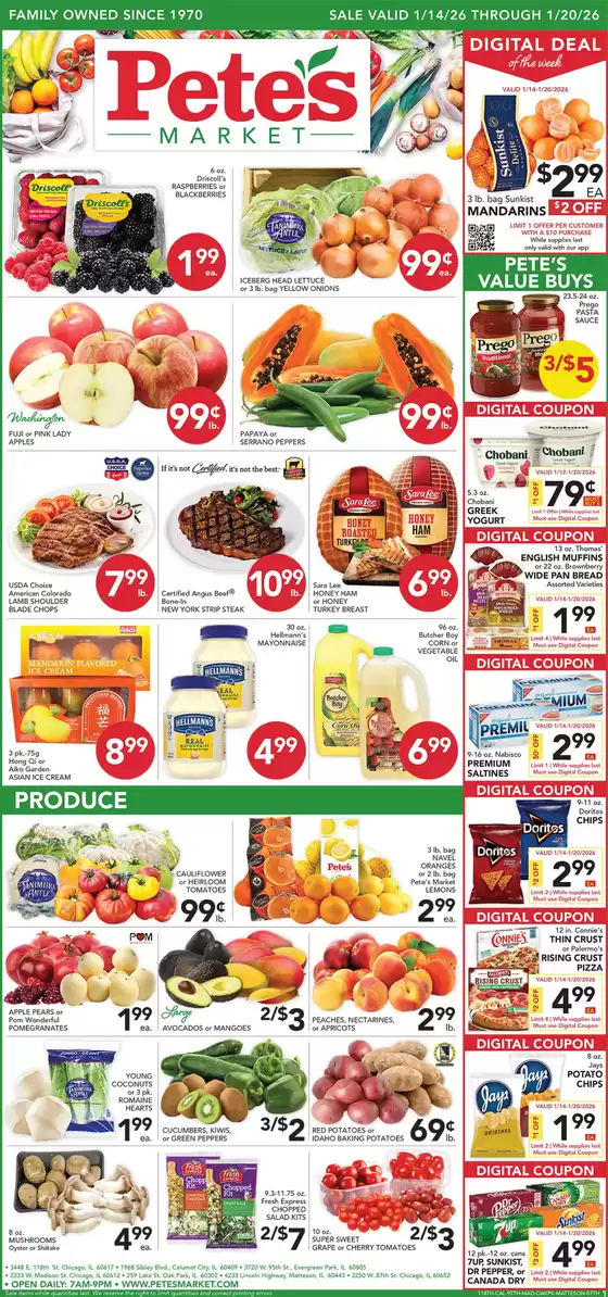 Pete's Fresh Market catalogue in Sugar Land TX | Top offers for all bargain hunters | 2026-01-14T00:00:00.000Z - 2026-01-20T00:00:00.000Z