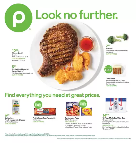 Publix catalogue in Sugar Land TX | Top deals for all customers | 2026-01-15T00:00:00.000Z - 2026-01-21T00:00:00.000Z