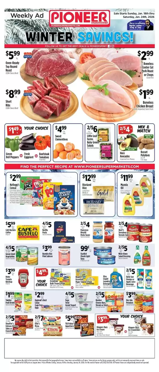 Pioneer Supermarkets catalogue in Galloway OH | Top deals and discounts | 2026-01-18T00:00:00.000Z - 2026-01-24T00:00:00.000Z