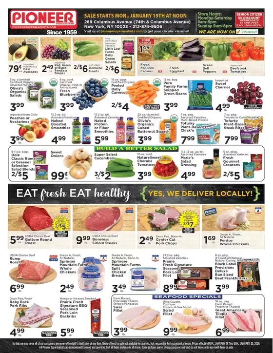 Pioneer Supermarkets catalogue in Culver City CA | Pioneer Supermarkets weekly ad | 2026-01-19T00:00:00.000Z - 2026-01-25T00:00:00.000Z