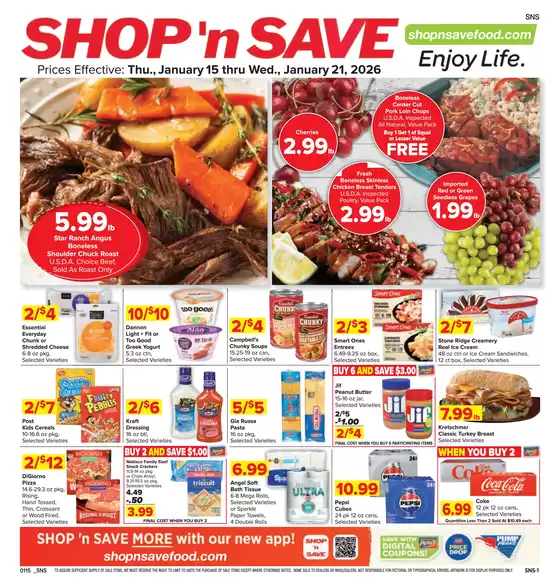 Shop 'n Save catalogue in Compton CA | Shop 'n Save Weekly ad | 2026-01-15T00:00:00.000Z - 2026-01-21T00:00:00.000Z