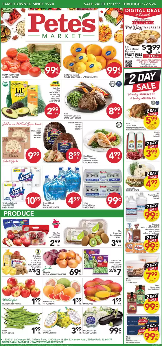 Pete's Fresh Market catalogue | Attractive special offers for everyone | 2026-01-21T00:00:00.000Z - 2026-01-27T00:00:00.000Z