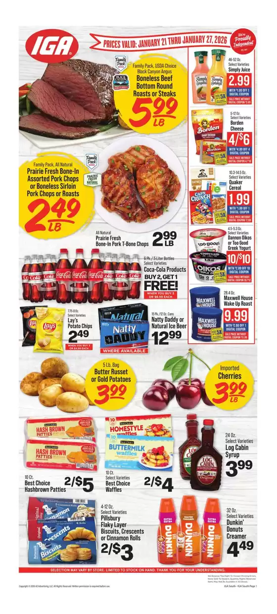 IGA catalogue in Baytown TX | Weekly Flyer (promoted) | 2026-01-21T00:00:00.000Z - 2026-01-27T00:00:00.000Z