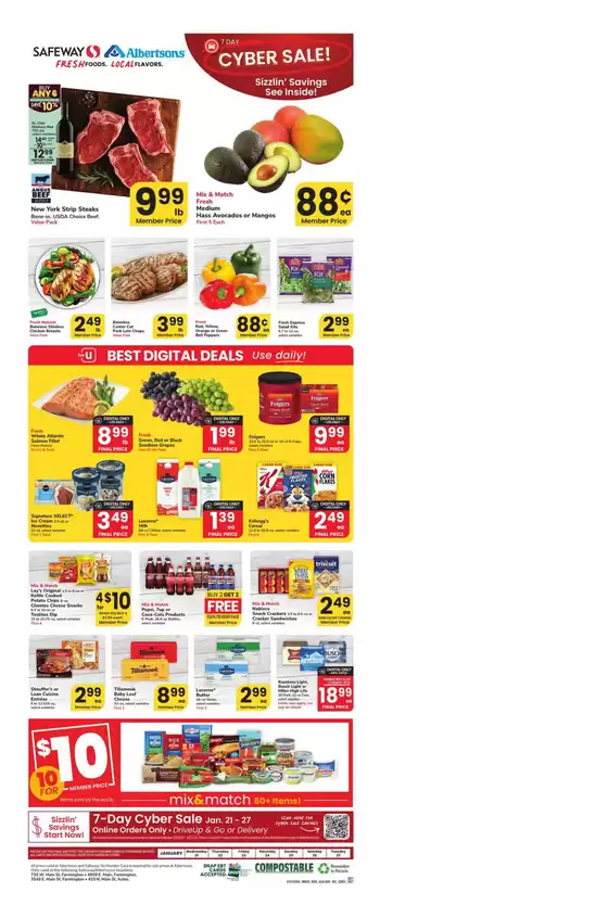 Safeway catalogue in Baytown TX | Our best deals for you | 2026-01-21T00:00:00.000Z - 2026-01-27T00:00:00.000Z