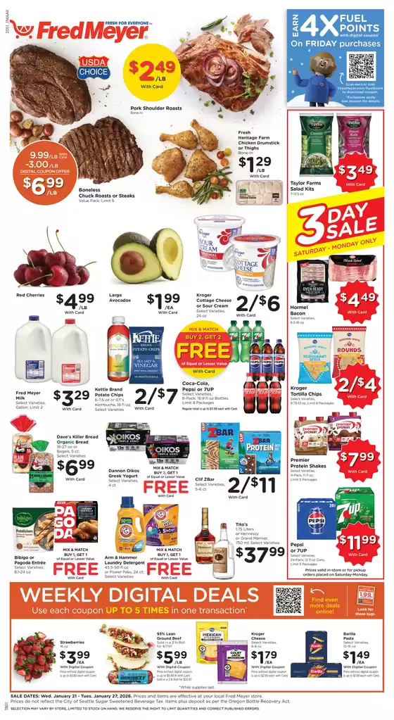 Fred Meyer catalogue in Mesquite TX | Offers for bargain hunters | 2026-01-21T00:00:00.000Z - 2026-01-27T00:00:00.000Z