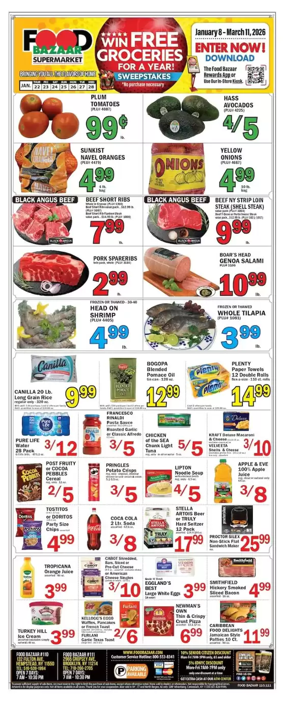 Food Bazaar catalogue in Wetumpka AL | Current deals and offers | 2026-01-22T00:00:00.000Z - 2026-01-28T00:00:00.000Z