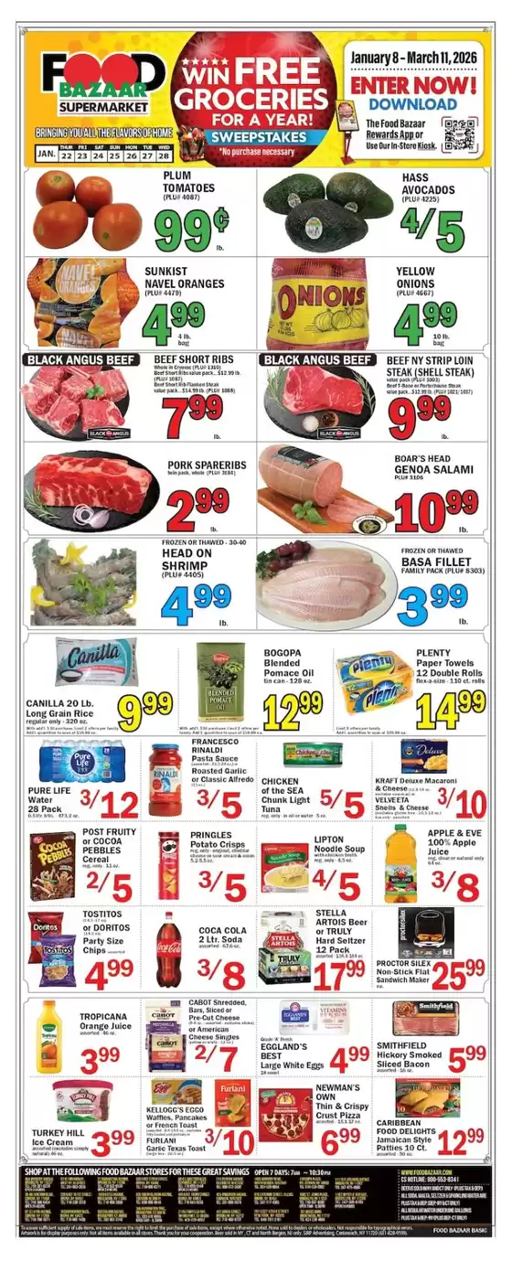 Food Bazaar catalogue in Wetumpka AL | Food Bazaar weekly ad | 2026-01-22T00:00:00.000Z - 2026-01-28T00:00:00.000Z