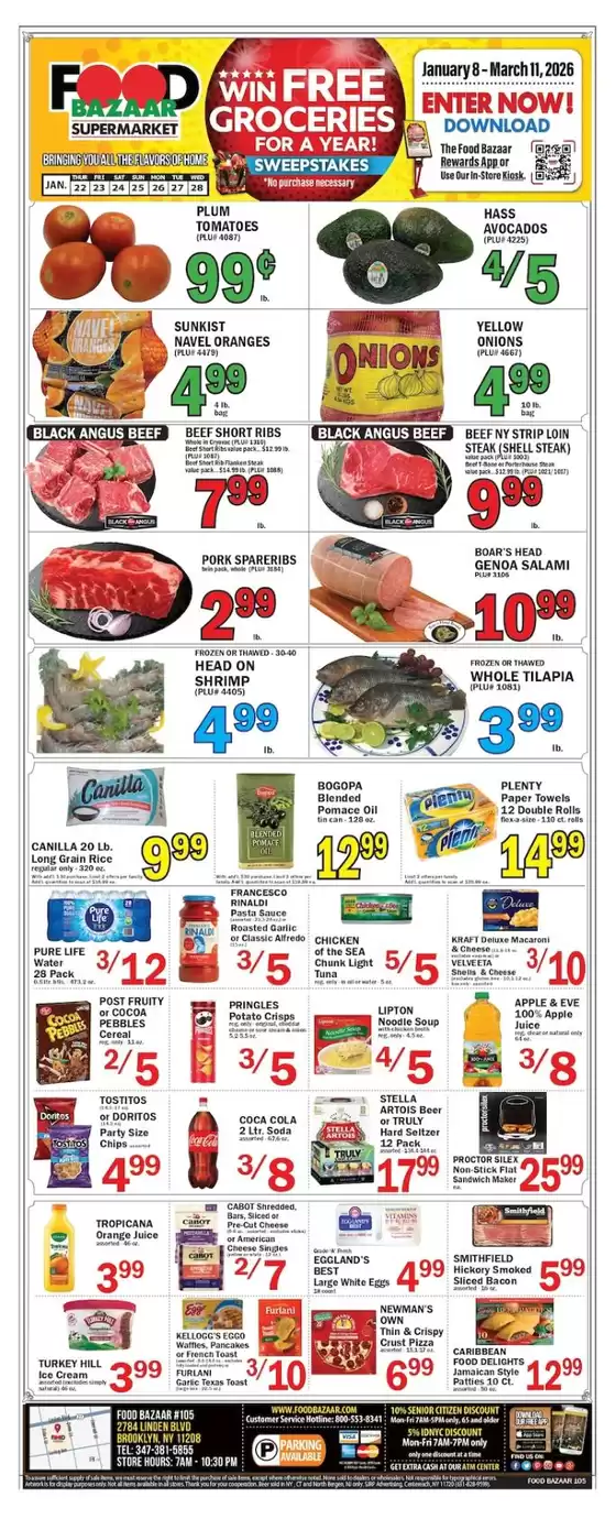 Food Bazaar catalogue in Wetumpka AL | Exclusive bargains | 2026-01-22T00:00:00.000Z - 2026-01-28T00:00:00.000Z