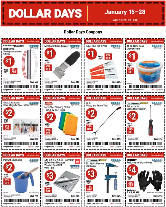 Harbor Freight Tools catalogue in Greensburg PA | Great offer for all customers | 2026-01-15T00:00:00.000Z - 2026-01-28T00:00:00.000Z