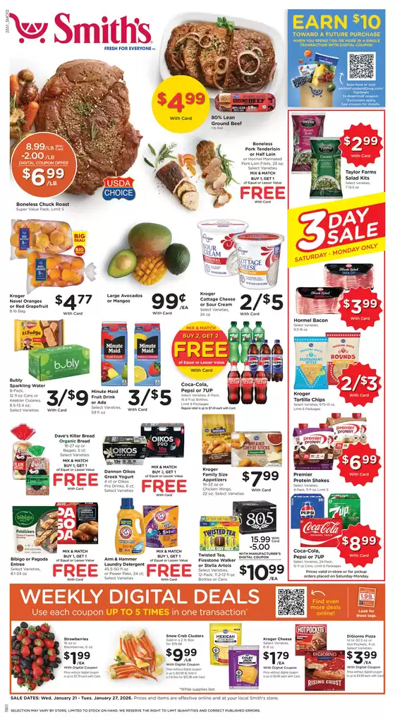 Smith's catalogue in Grindstone PA | Discover attractive offers | 2026-01-21T00:00:00.000Z - 2026-01-27T00:00:00.000Z