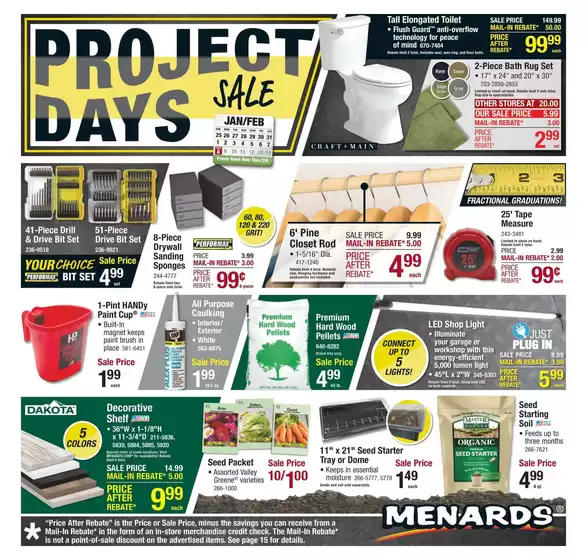 Menards catalogue in Norfolk NE | Project Days Sale! | 2026-01-25T00:00:00.000Z - 2026-02-08T00:00:00.000Z