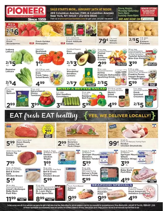 Pioneer Supermarkets catalogue in River Forest IL | Pioneer Supermarkets weekly ad | 2026-01-26T00:00:00.000Z - 2026-02-01T00:00:00.000Z