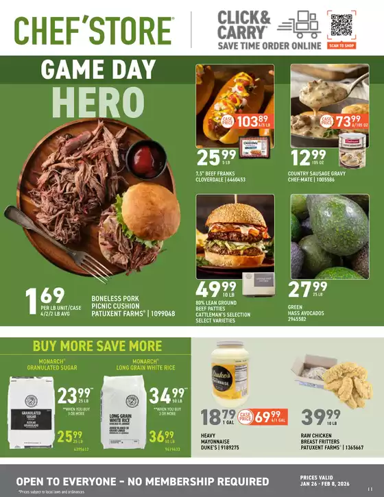 Chef'Store catalogue in Kennesaw GA | Current bargains and offers | 2026-01-26T00:00:00.000Z - 2026-02-08T00:00:00.000Z