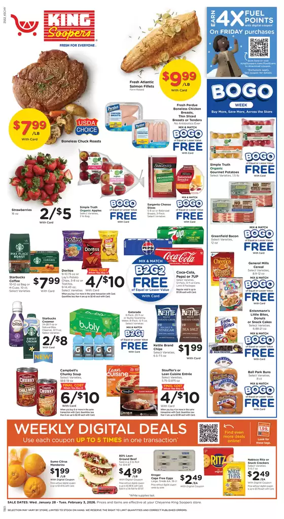 King Soopers catalogue in Castle Rock CO | Top deals for all customers | 2026-01-28T00:00:00.000Z - 2026-02-03T00:00:00.000Z