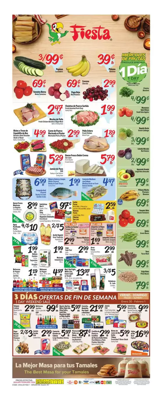 Fiesta Mart catalogue in Bellerose NY | Top offers for smart savers | 2026-01-28T00:00:00.000Z - 2026-02-03T00:00:00.000Z